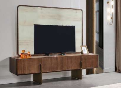 Luxuriös Wohnzimmer Set Besteht ausTV Lowboard und TV Rahmen 2tlg. neu