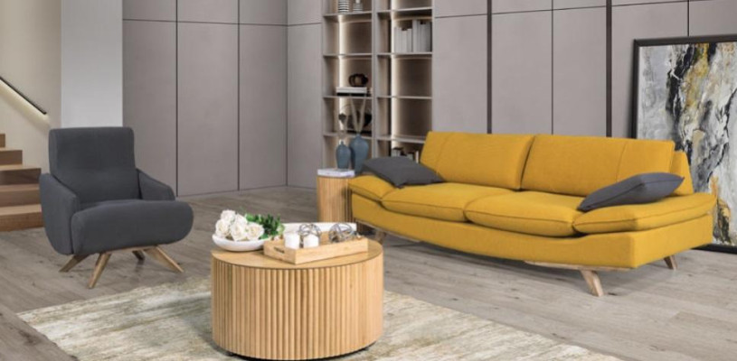  Stilvolle Wohnzimmer Garnitur Designer 3-Sitzer Luxus Couch Sessel 2tlg