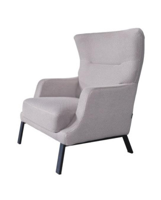  Weißer Textilsessel Polster Einsitzer Armlehnensessel Wonzimmer Sitzmöbel