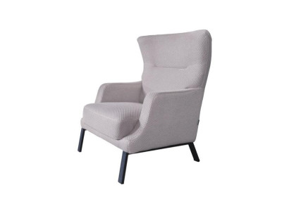  Weißer Textilsessel Polster Einsitzer Armlehnensessel Wonzimmer Sitzmöbel