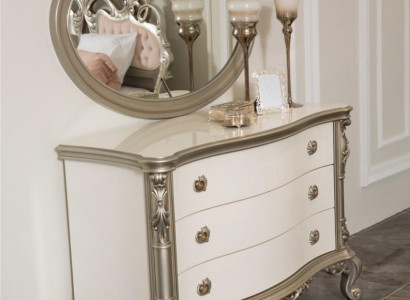 Luxus Kommode Möbel Sideboard Kommoden Anrichte mit Spiegel 2tlg Set Neu