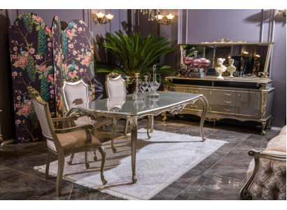 Esszimmer Esstisch Stuhl Set Gruppe Garnitur Tisch Tische Luxus 5tlg.