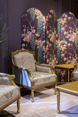 Set Sofagarnitur 3+3+1+1 Sitz Sofas Couchtisch Couchen Sofa Blau 5tlg