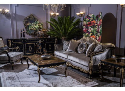 Sofagarnitur Sofa Kommode Beistelltisch Couchtisch Sessel Sofas Set 5tlg.