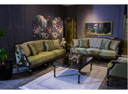 Sofagarnitur 3+3+1 Sitzer Couchtisch Sofa Sessel Sofas Möbel Set 4tlg