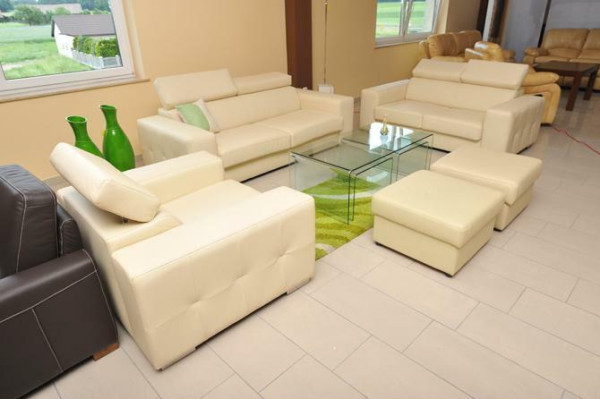 Sofa 3 Sitzer Design Sofas Polster Couchen Leder Relax Moderne Dreisitzer