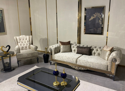 Sofagarnitur 3+1 Sitzer Set Design Sofas Polster Textil Relax Sofa 2tlg