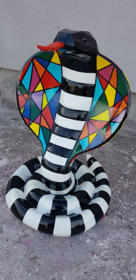 Designer Abstrakte Moderne Figur Kobra Schlange Garten Skulpturen Dekoration