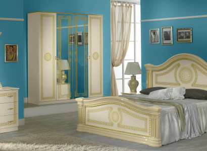 Luxus Schlafzimmer Klassisches Holz Bett Nachttisch 6tlg Design Möbel