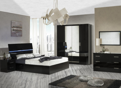 Schlafzimmer Set Komplett Kommode Bett Kleiderschrank Betten Nachtkonsole 6tlg.