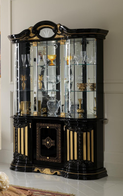 Vitrine Glas Schrank Wohnzimmer Schaufenster Vitrinen xxl Hochschrank Möbel neu