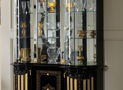 Vitrine Glas Schrank Wohnzimmer Schaufenster Vitrinen xxl Hochschrank Möbel neu