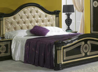 Schlafzimmer 3 tlg. Set Bett 2x Nachttisch Konsole Betten Chesterfield Polster