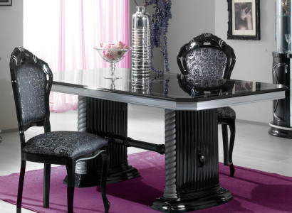 Klassischer Esstisch Wohnzimmer Tische Italienische Möbel Holz Tisch 185/230cm