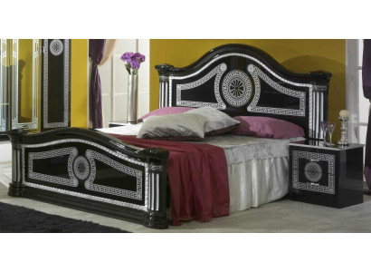 Bett 2x Nachttische 3tlg. Italienische Möbel Schlafzimmer Betten Holz Neu Set