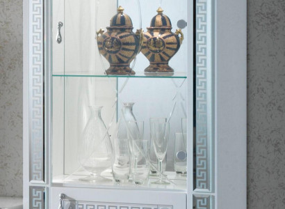 Hochwertige Vitrine Vitrinen Luxus Schrank Holz Italienische Stil Möbel Glas Neu