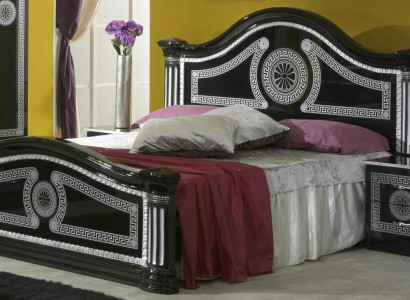 Bett Polster Klassische Doppelbett 180x200cm Holz Hotel Betten Schlafzimmer Neu