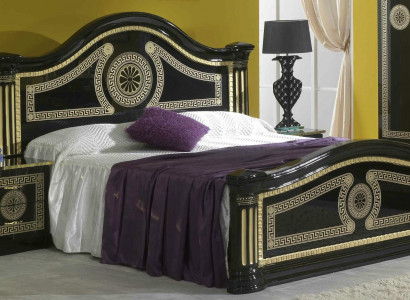 Bett Polster Design Luxus Holz Doppel Hotel Betten Ehe Schlaf Zimmer Textil Gold