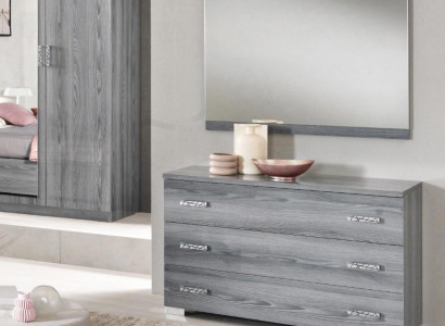 Kommode Spiegel Design Möbel Konsole Holz Schrank Garderobe Sideboard Anrichte