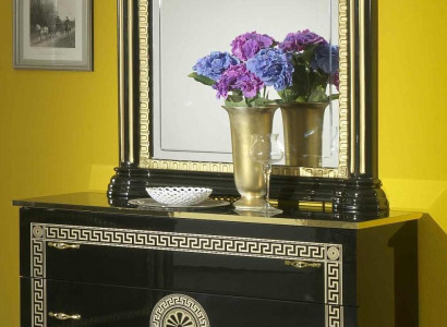 Spiegel Kommode Schrank Kommoden Anrichte Schlafzimmer Set Holz Modern Stil Neu