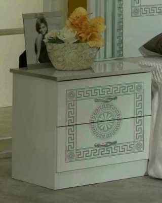 Design Schlafzimmer 3tlg. Bett 2x Nachttisch Klassischer Luxus Betten Set Möbel