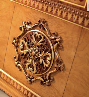 Luxus Kommode xxl Sideboard Kommoden Holz Anrichte Möbel Schrank Braun