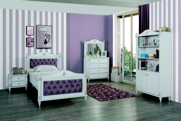 Bett Bettgestell Jugendzimmer Kinderzimmer Modernes Holz Betten Neu