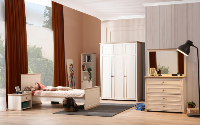 Kommode mit Spiegel Luxus Konsole Kommoden Schlafzimmer Kinderzimmer