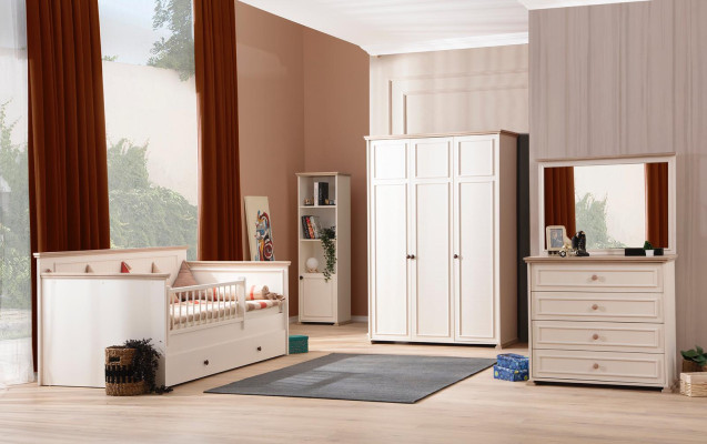 Kommode mit Spiegel Luxus Konsole Kommoden Schlafzimmer Kinderzimmer