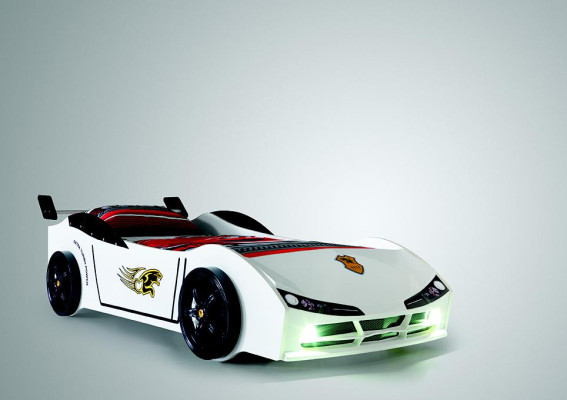 Rennwagen Auto Bett Matratze Kinderbett Autobett Kinderzimmer Möbel