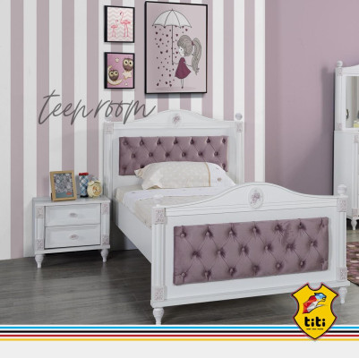 Designer Bett Nachttisch Schlafzimmer Jugendzimmer Set Möbel 2tlg. Betten