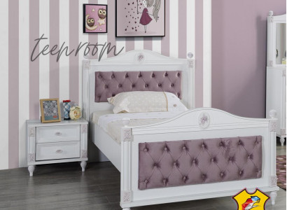 Designer Bett Nachttisch Schlafzimmer Jugendzimmer Set Möbel 2tlg. Betten