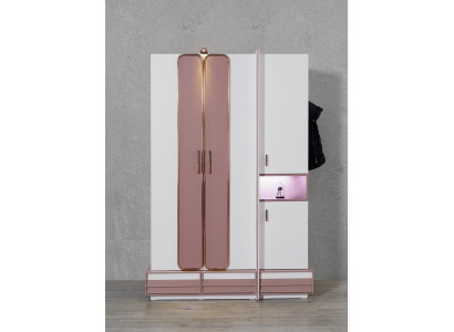 Kleiderschrank Holz Luxus Möbel Design Mädchen Kinderzimmer Rosa Neu