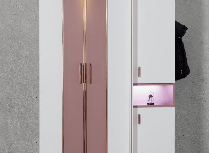 Kleiderschrank Holz Luxus Möbel Design Mädchen Kinderzimmer Rosa Neu