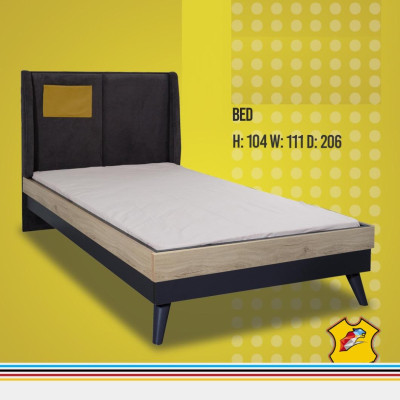 Designer Kinderzimmer Schlafzimmer Nachttisch Bett Kleiderschrank 3tlg