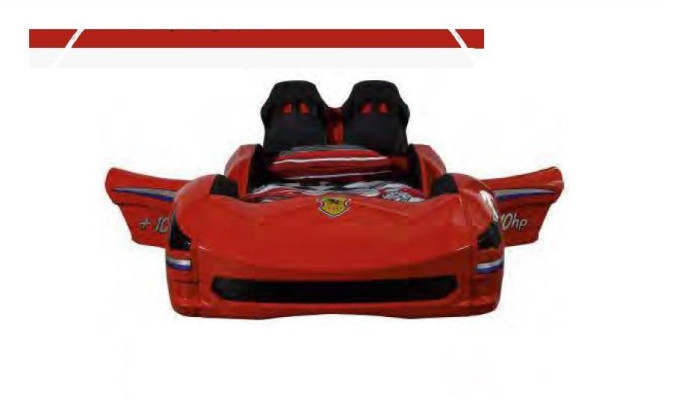 Auto Set Bett Kleiderschrank Kommode Schreibtisch Junge Möbel 4tlg.