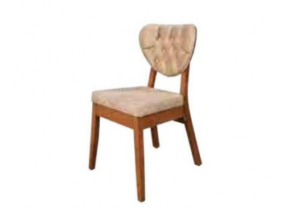 Beiger Holzstuhl Chesterfield Stuhl Designer Polsterstühle Luxuriöse Sitzmöbel