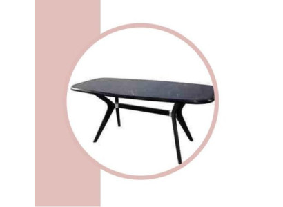 Schwarzer Esstisch 160x85 Esszimmer Tisch Esstische Tische Möbel Holz