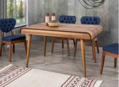 Modernes Möbel Esszimmer Set Garnitur Sitz Essgruppe Esstisch Polster 5tlg.