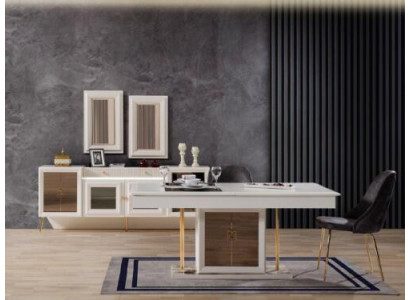 Luxus Ess Tisch 6x Stühle Designer Moderner Holz Möbel Wohn Zimmer 