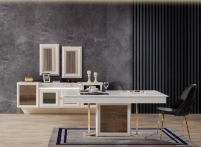 Luxus Ess Tisch 6x Stühle Designer Moderner Holz Möbel Wohn Zimmer 