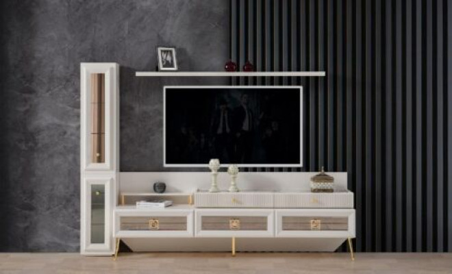 Wand Wohnwand Wohnzimmer Möbel luxus rtv Wohnwände Schrank Regal 