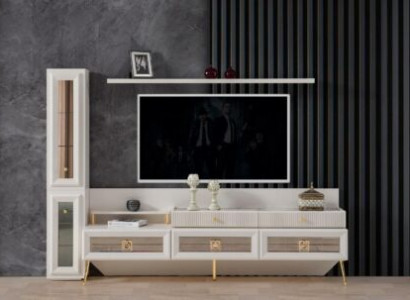 Wand Wohnwand Wohnzimmer Möbel luxus rtv Wohnwände Schrank Regal 