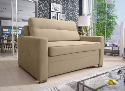 Design Couch Stoff Chesterfield Sessel 1.5 Sitzer Polster Sofas Lounge Club 