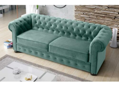 Design Sofa Couch 3 Sitzer Polsterung Leder Big Sofas Textil Chesterfield 