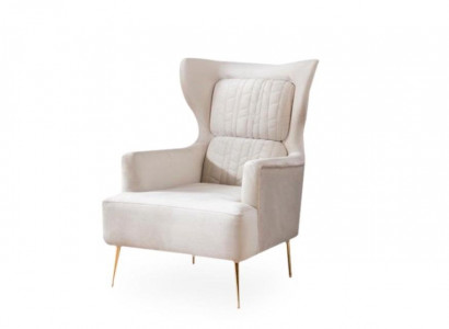 Sessel 1 Sitzer Sofa Textil Stoff Couchen Polster Design Möbel Neu Weiß