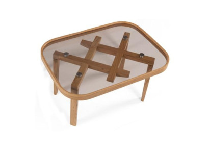 Luxus Möbel Couchtisch Moderner Einrichtung Glastisch Beige Wohnzimmer