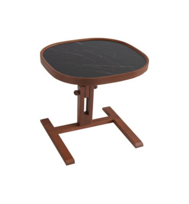 Designer Braun Beistelltisch Holz Wohnzimmer Couchtisch Kaffeetisch Neu