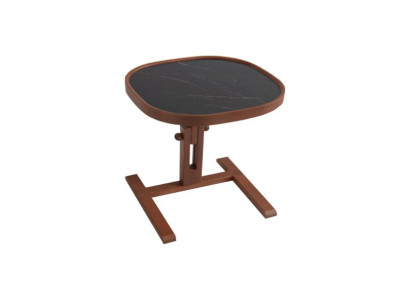 Designer Braun Beistelltisch Holz Wohnzimmer Couchtisch Kaffeetisch Neu