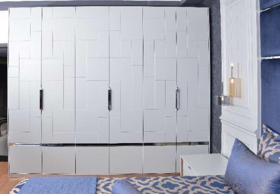 Kleiderschrank Weiß Schrank Schlafzimmer Holzschrank Modern Möbel